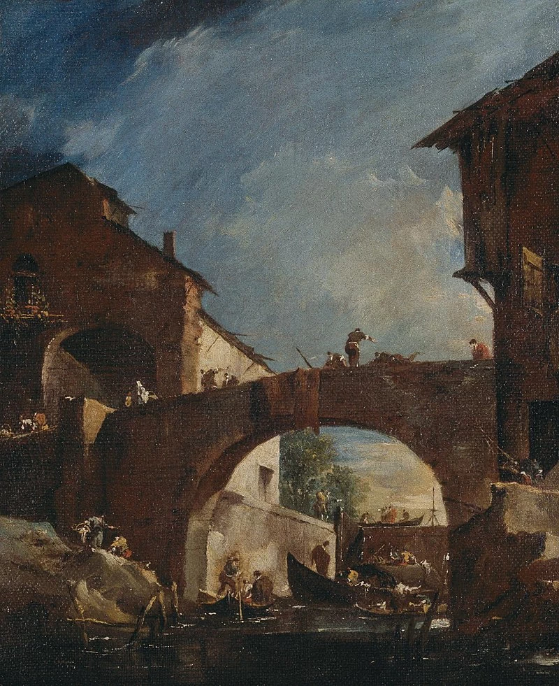 Il ponte sul Brenta vicino alla chiusa di Dolo - National Gallery of Victoria